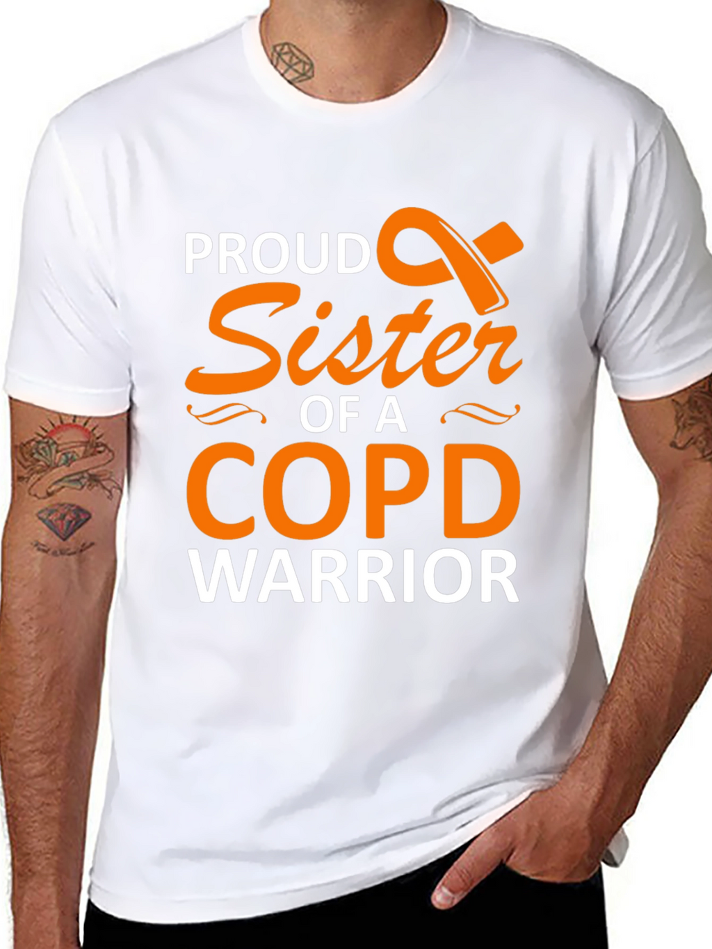 Proud Sister COPD Warrior Support T-Shirt