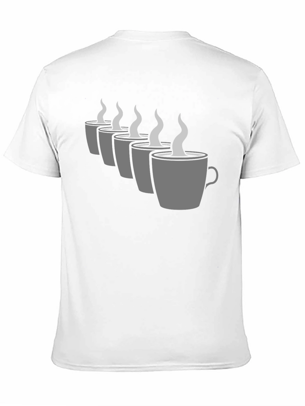 Coffee Cup Graphic Tee - Black Crew Neck