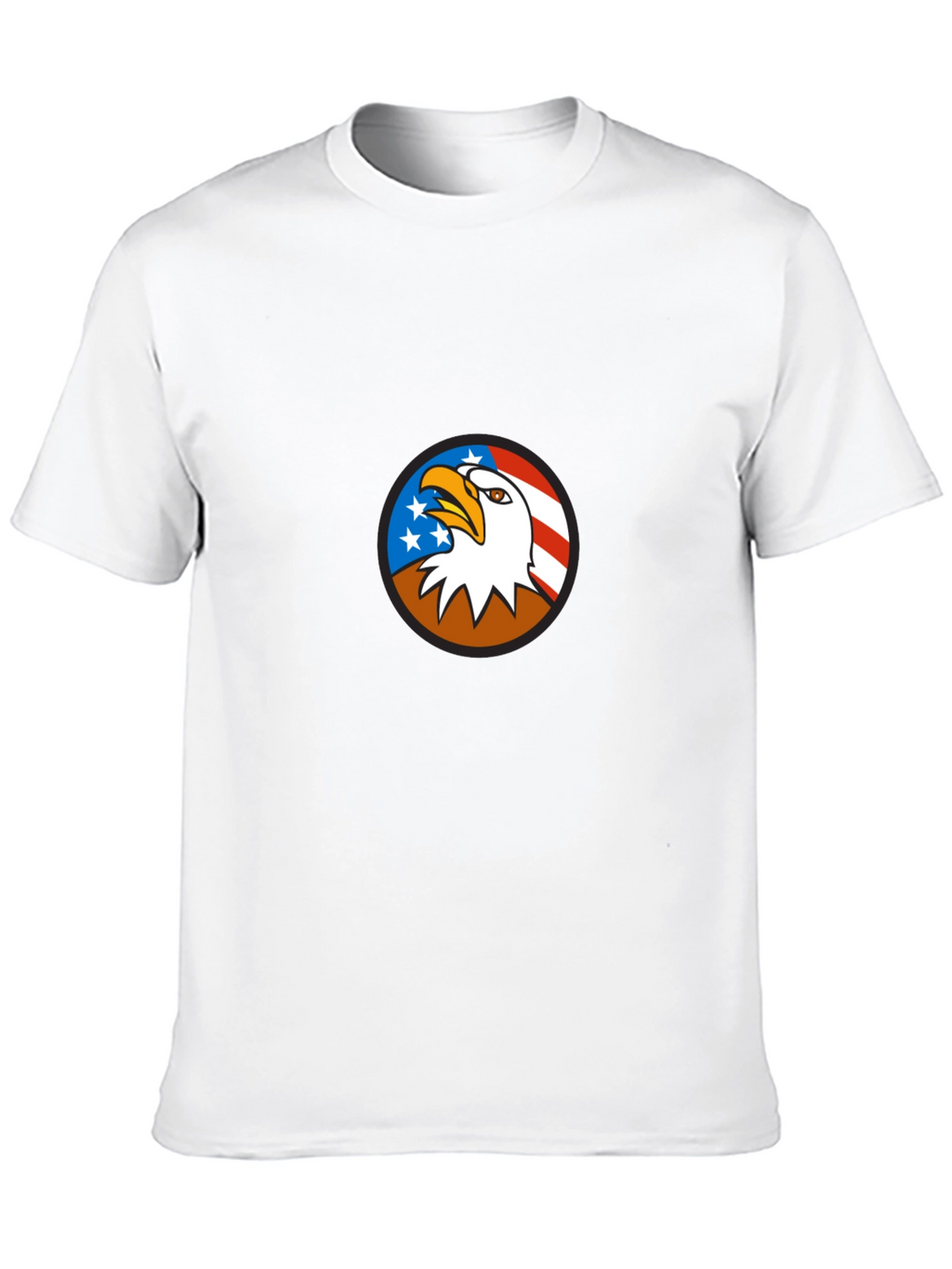 Bald Eagle USA Flag Graphic T-Shirt