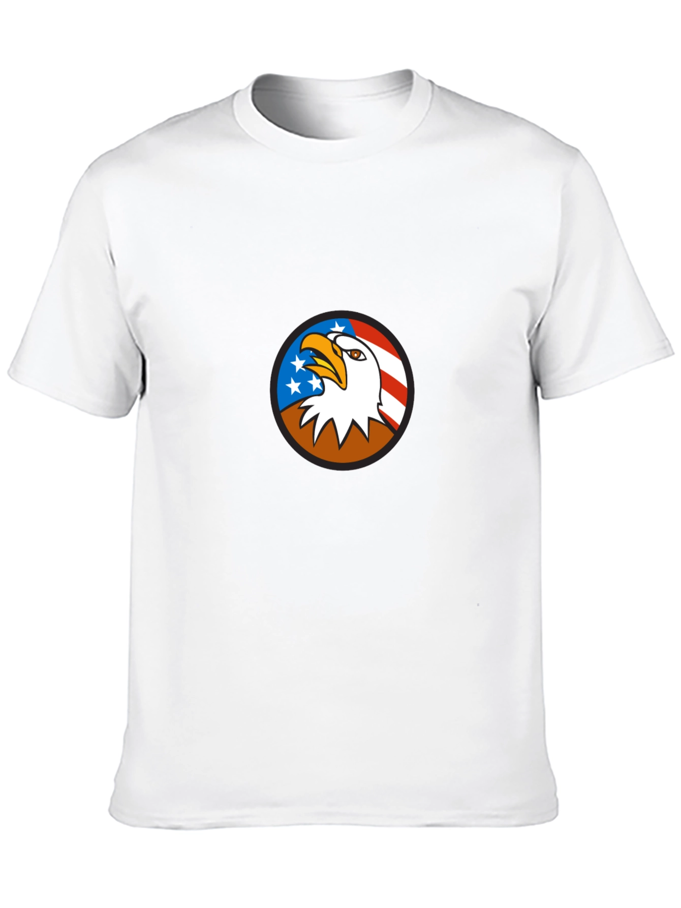 Bald Eagle USA Flag Graphic T-Shirt