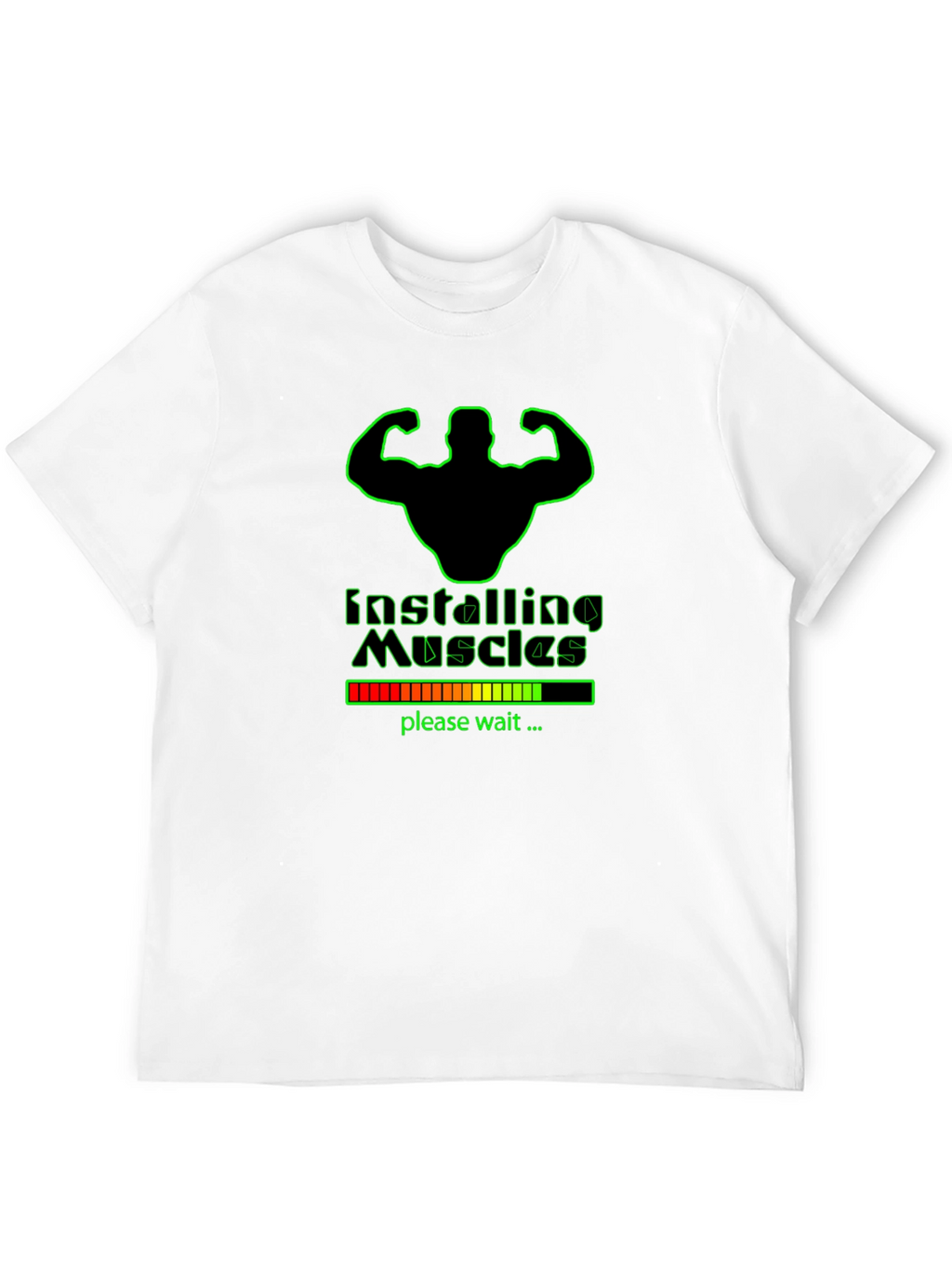Installing Muscles Graphic T-Shirt - Black