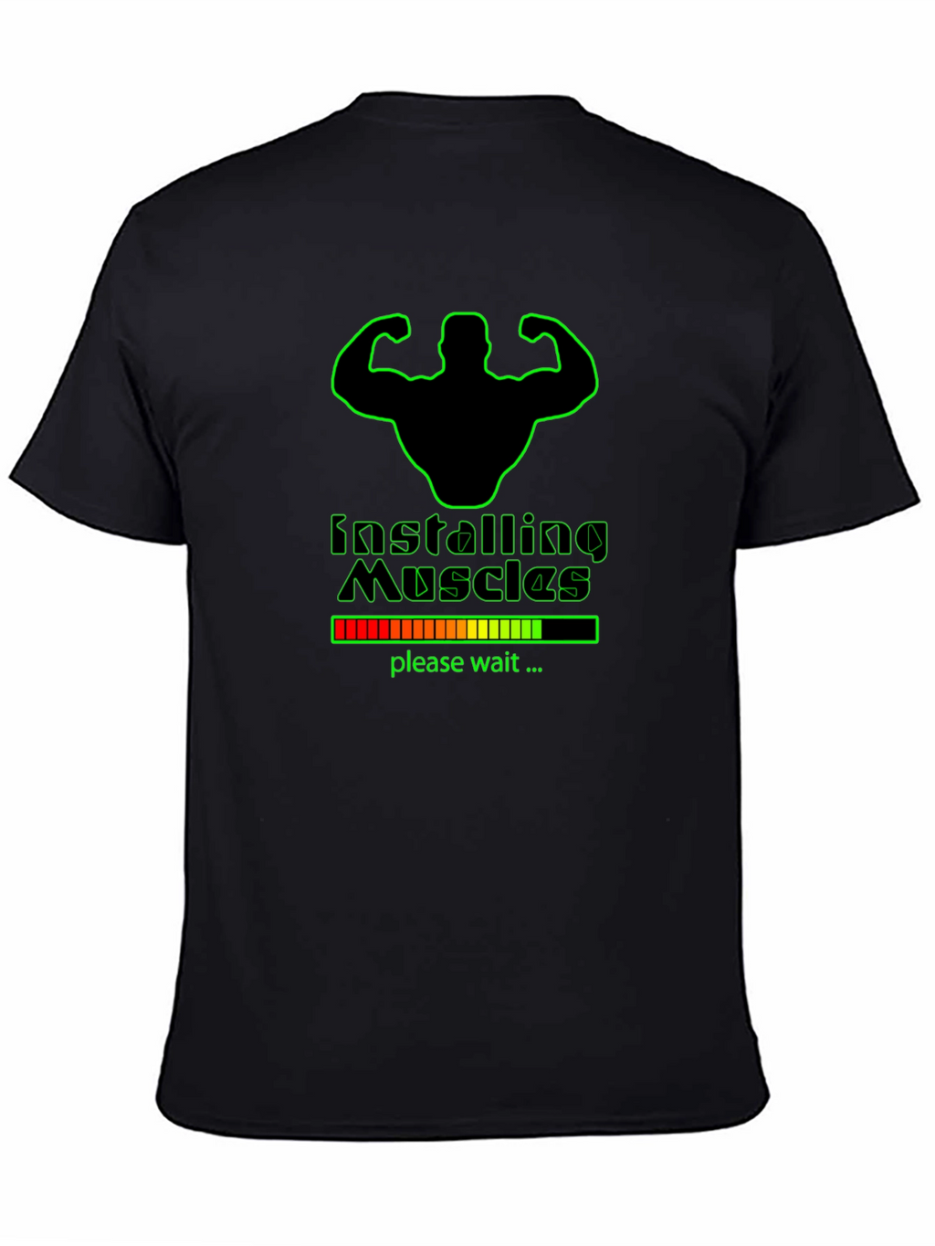 Installing Muscles Graphic T-Shirt - Black
