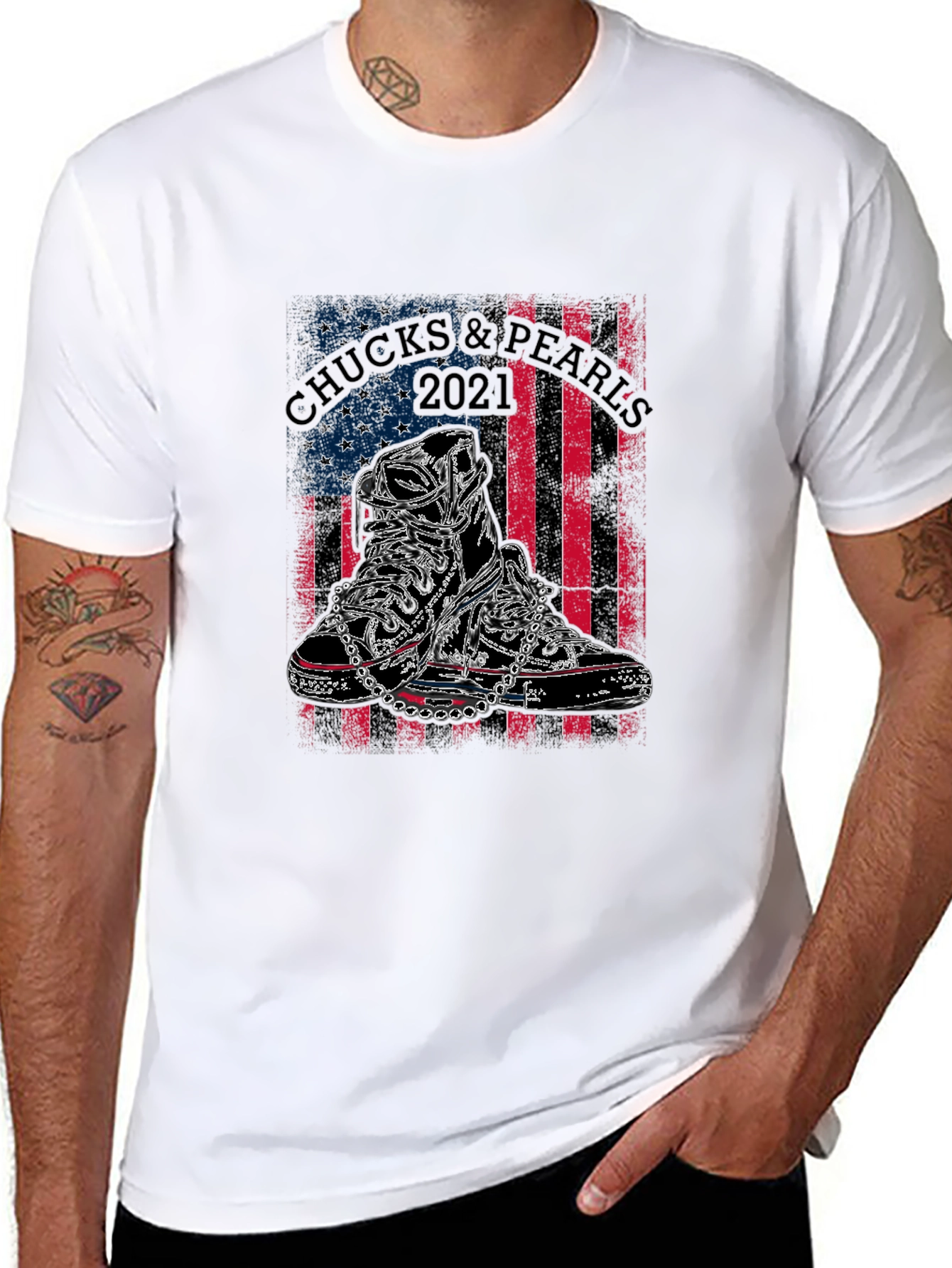 Chucks & Pearls 2021 Graphic Tee