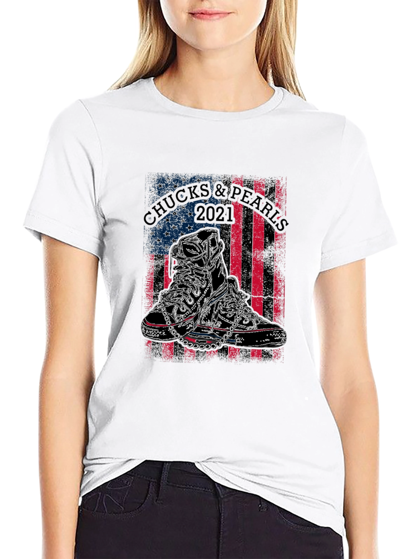 Chucks & Pearls 2021 Graphic Tee