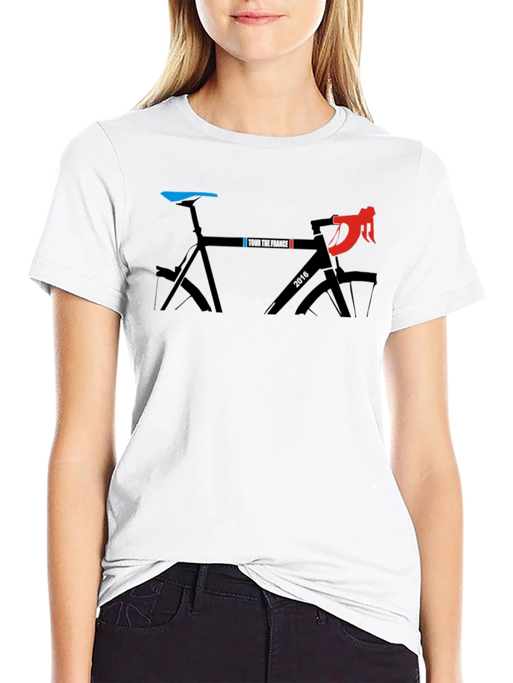 Tour de France Bike Graphic Tee - Black Cotton