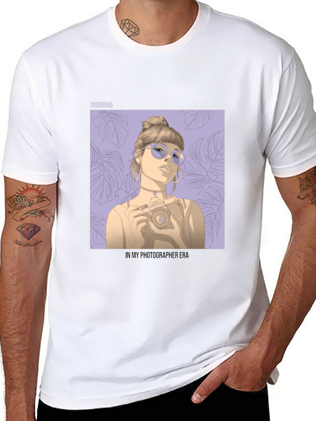 Photographer Era Graphic Tee - Stylish Unisex Black T-Shirt