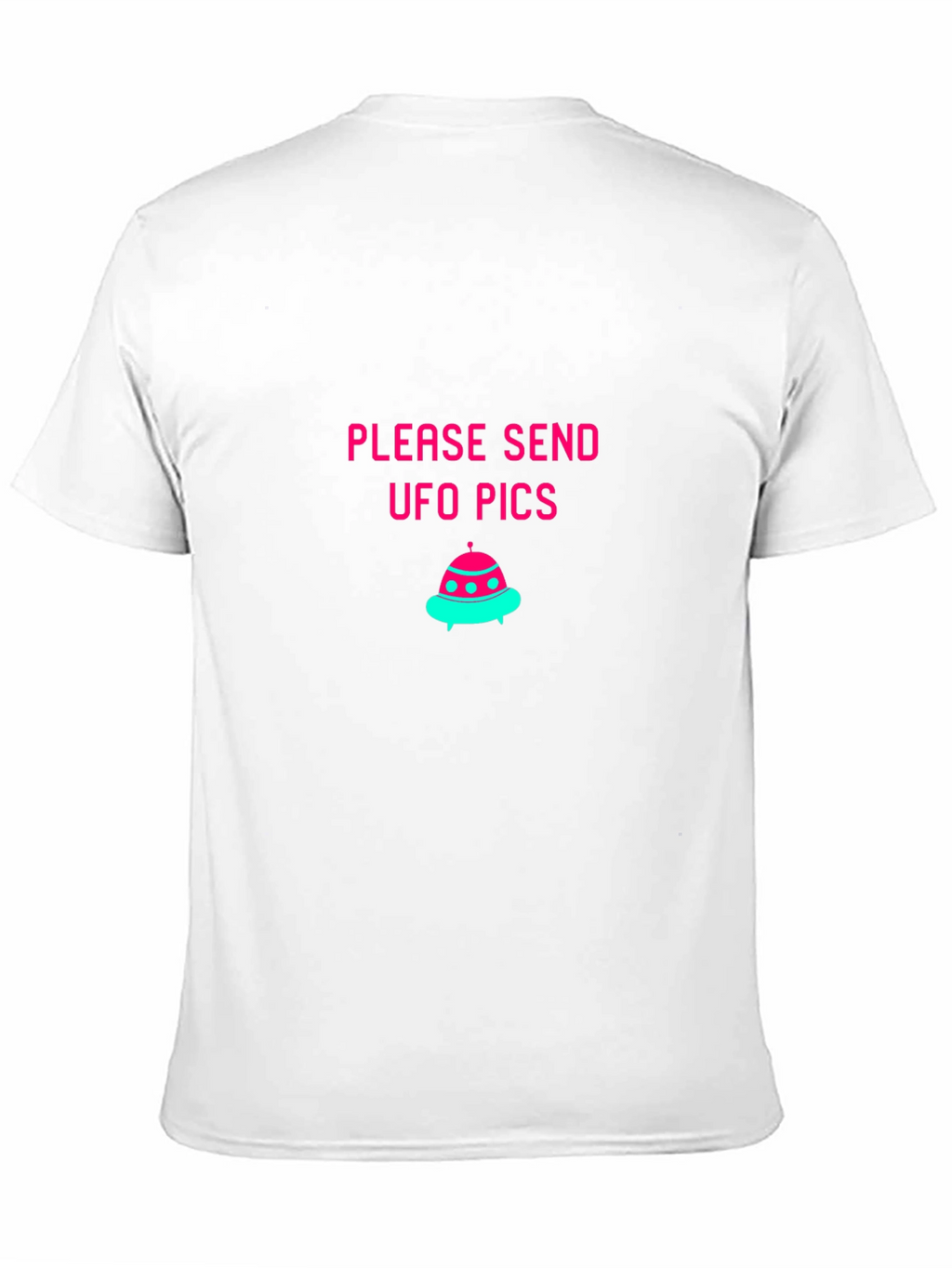 UFO Pics Graphic Tee - Black Cotton Blend