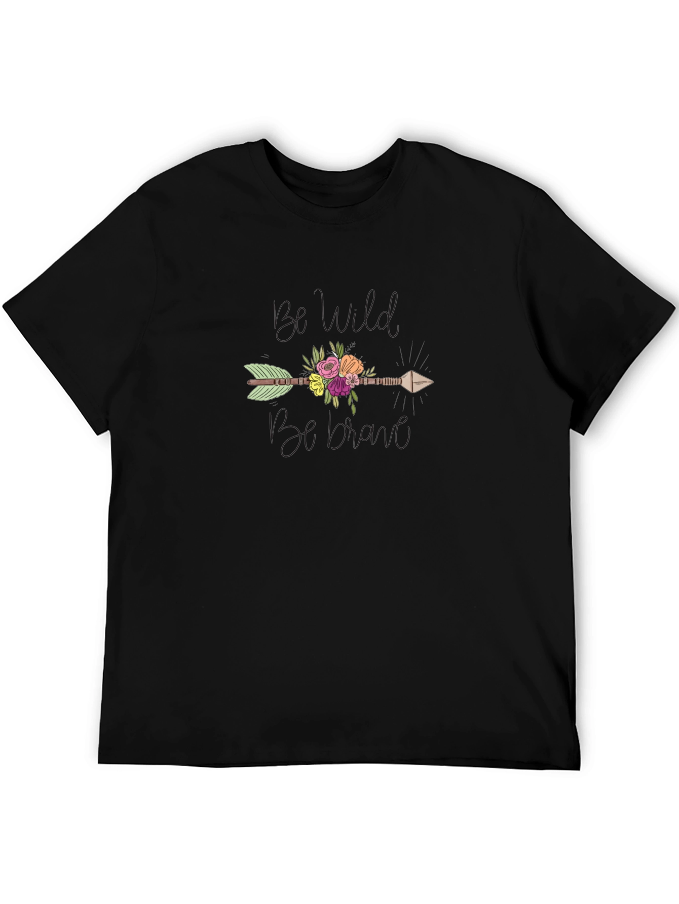 Be Wild Be Brave Arrow Graphic T-Shirt