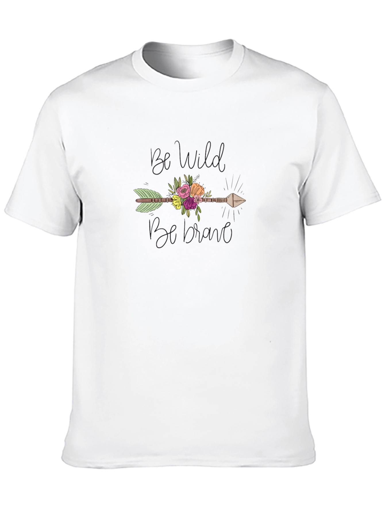 Be Wild Be Brave Arrow Graphic T-Shirt