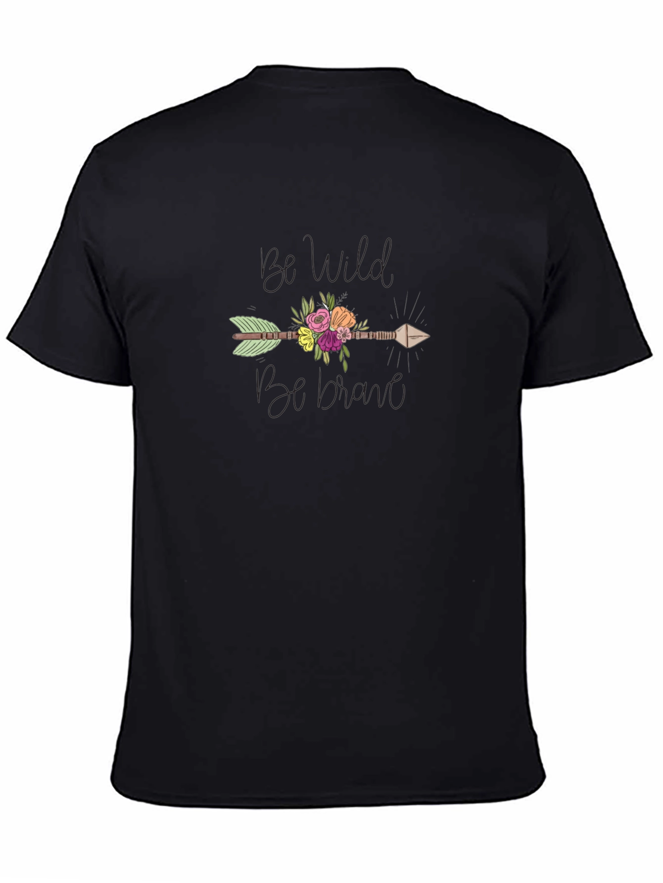 Be Wild Be Brave Arrow Graphic T-Shirt