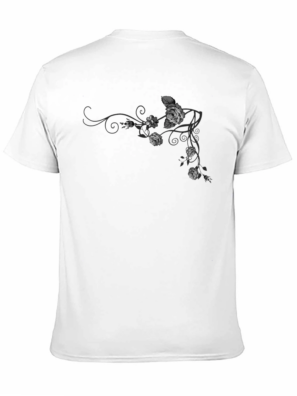 Floral Rose Vine Graphic T-Shirt