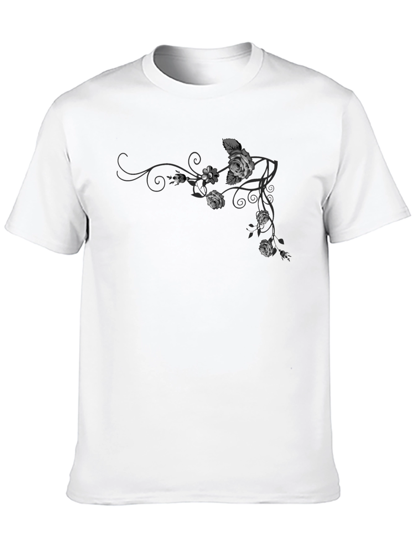 Floral Rose Vine Graphic T-Shirt