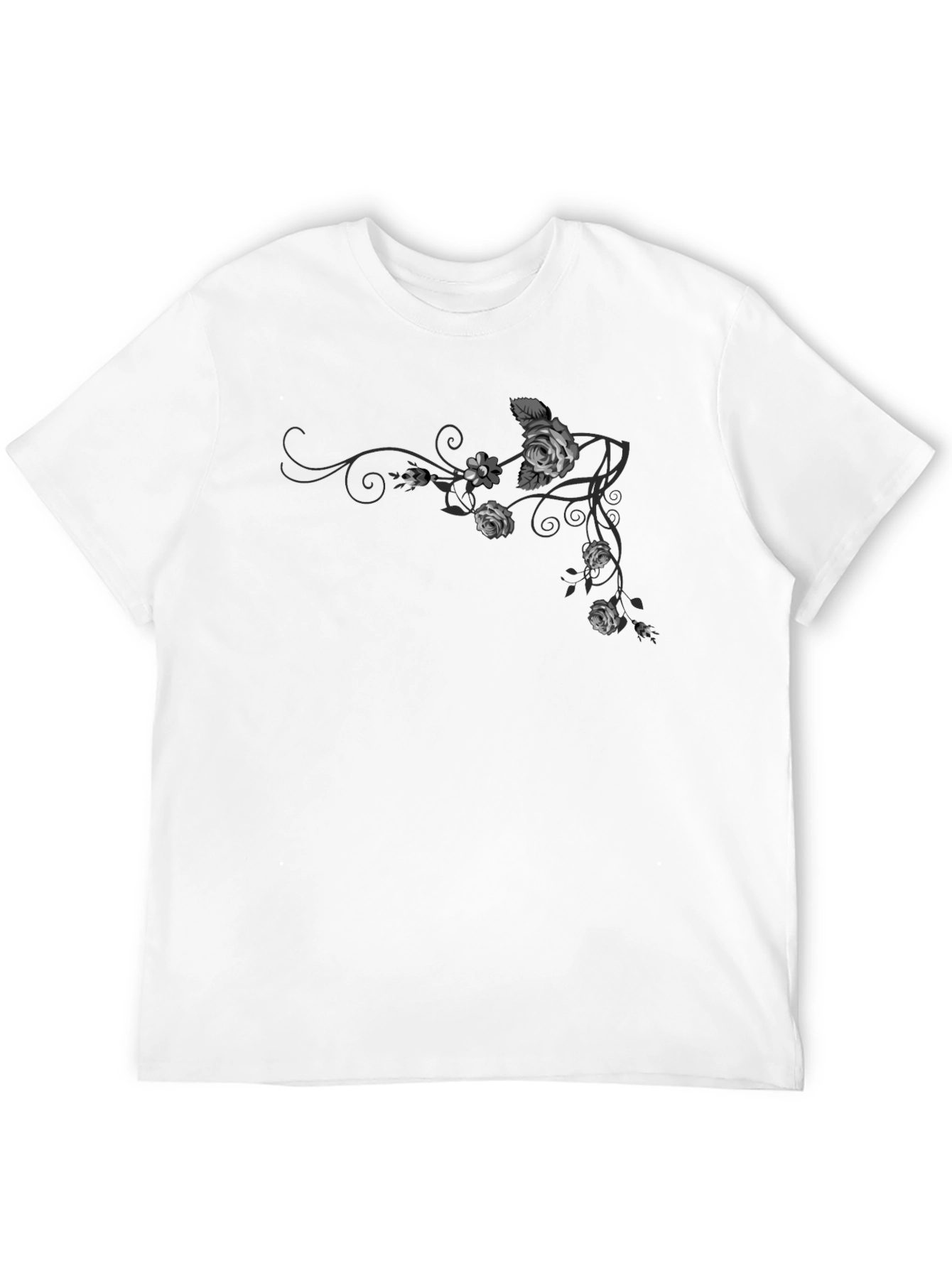 Floral Rose Vine Graphic T-Shirt