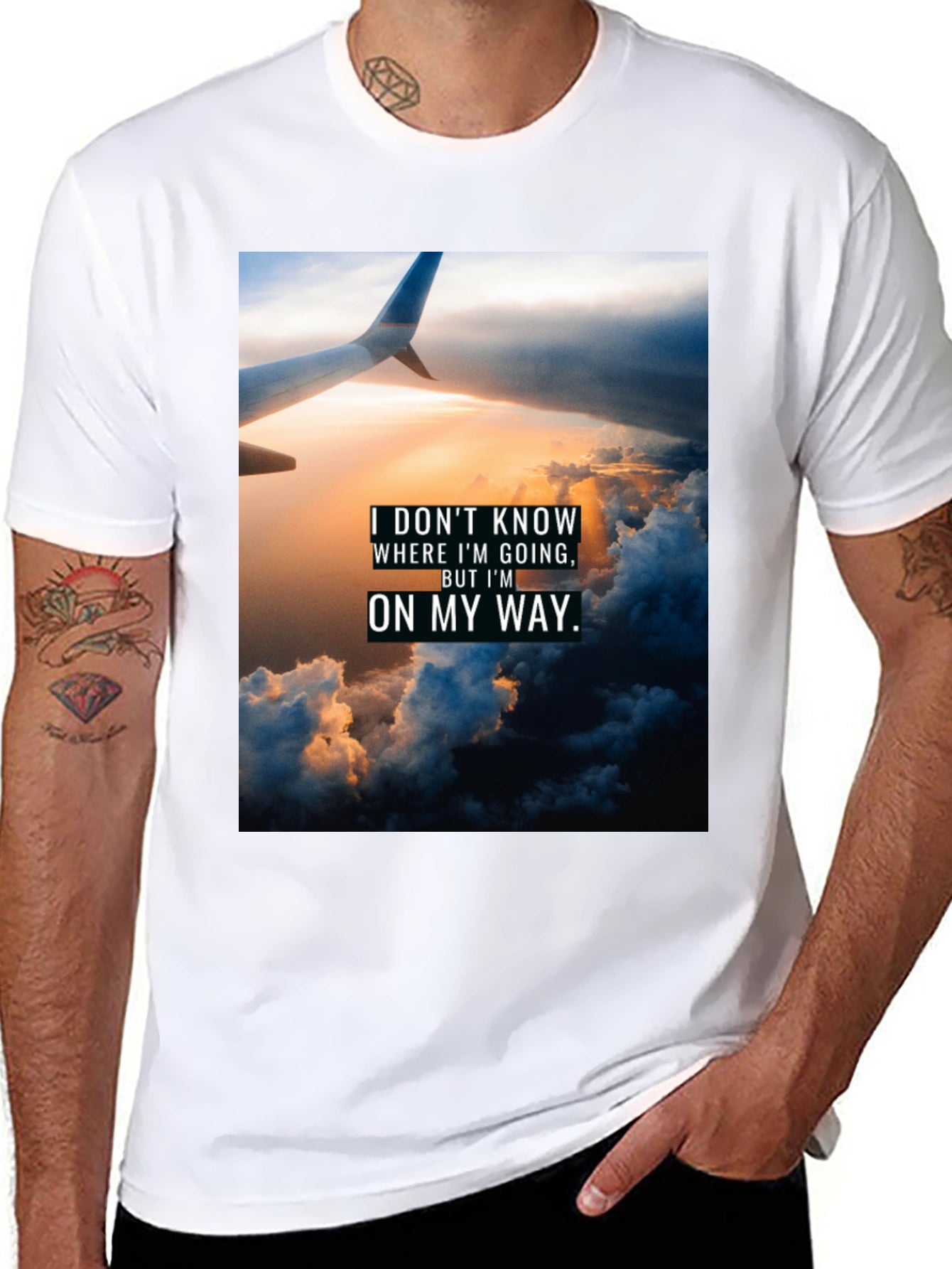 Sky High Journey T-Shirt - Inspiring Travel Graphic Tee