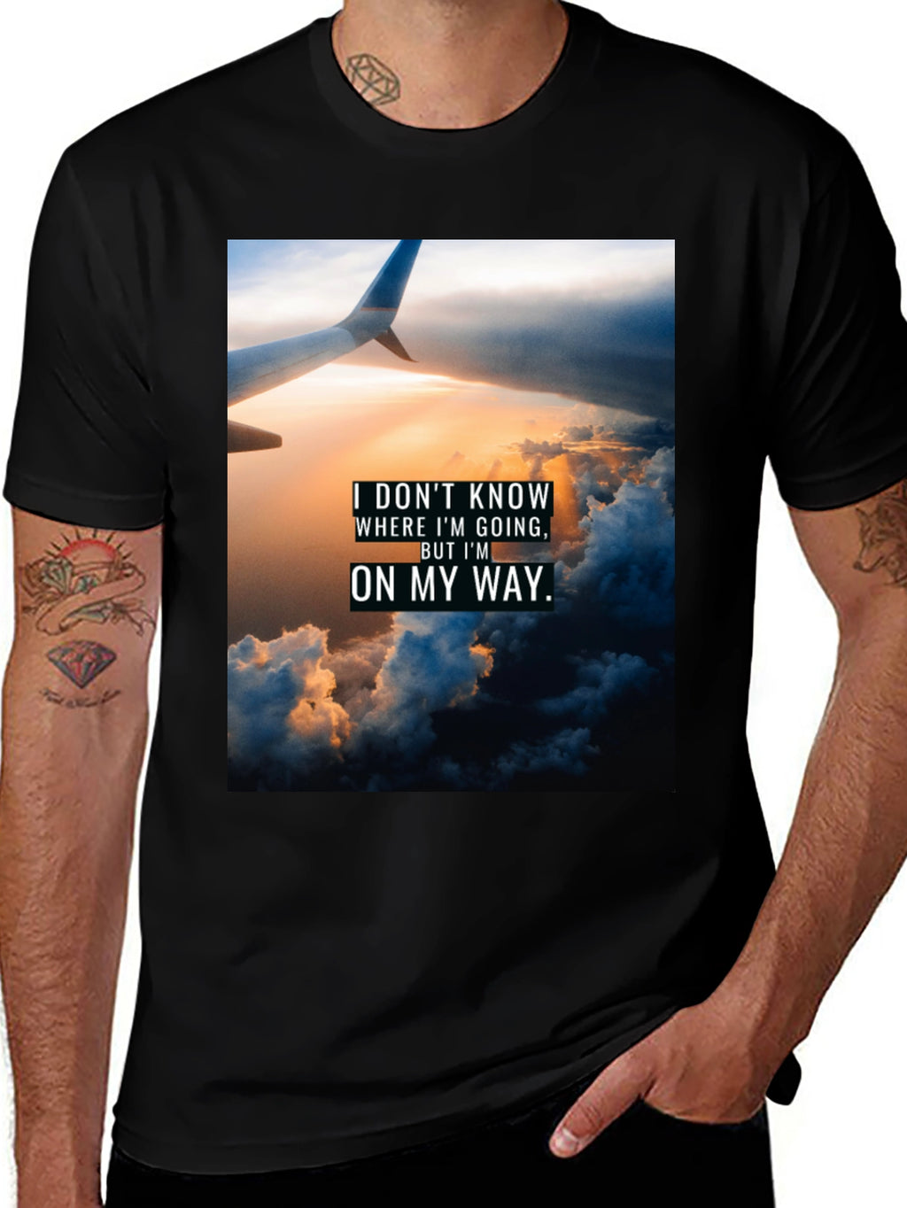 Sky High Journey T-Shirt - Inspiring Travel Graphic Tee