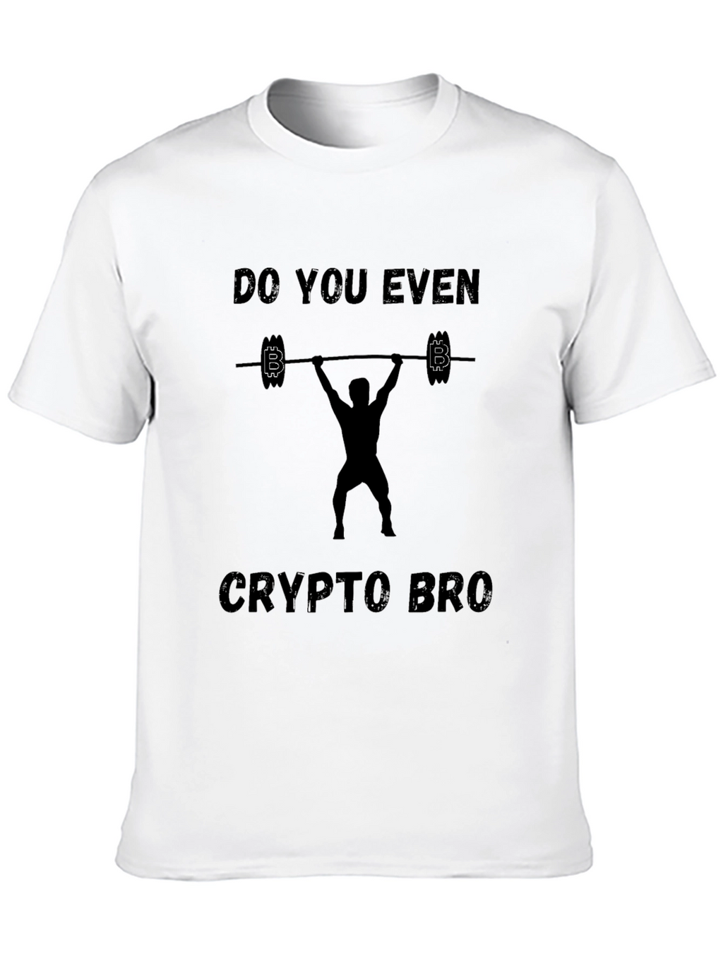 Crypto Bro Black T-Shirt - Gym & Bitcoin Design