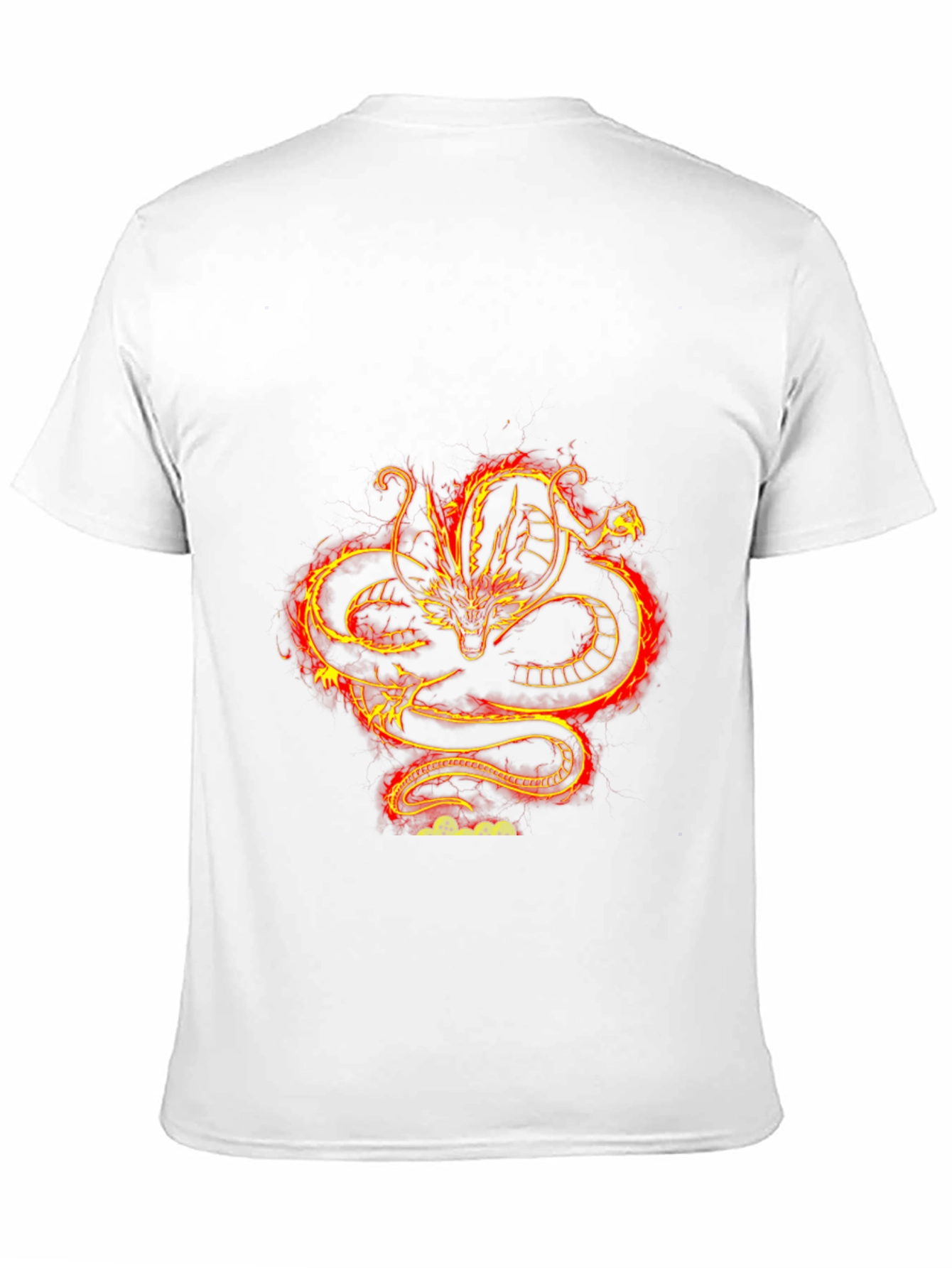Fiery Dragon Graphic Black T-Shirt