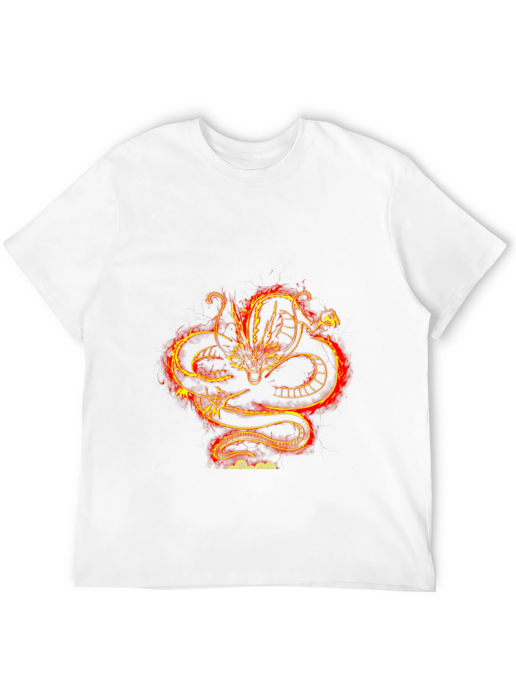Fiery Dragon Graphic Black T-Shirt