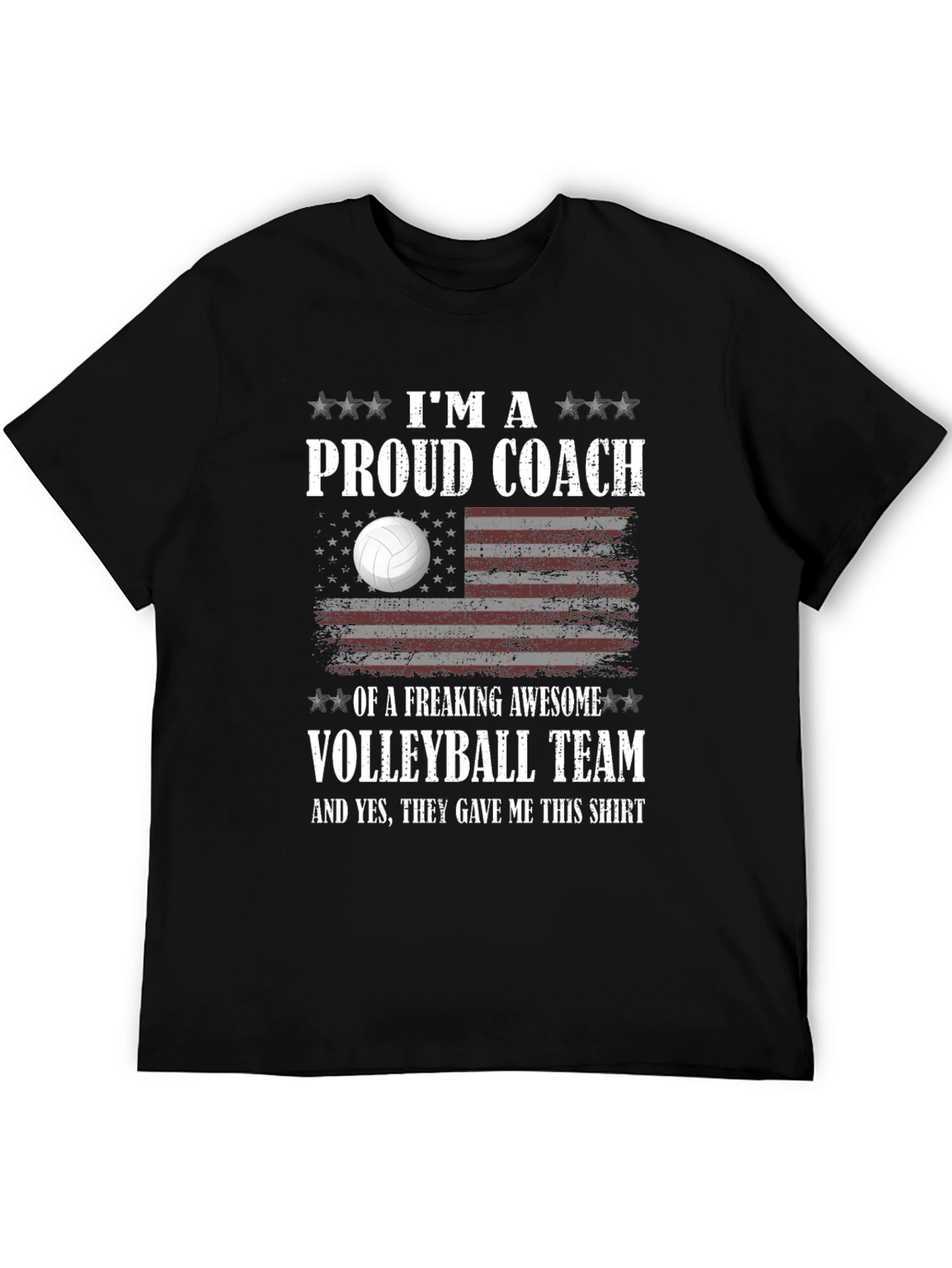 Proud Volleyball Coach T-Shirt Awesome Team Gift