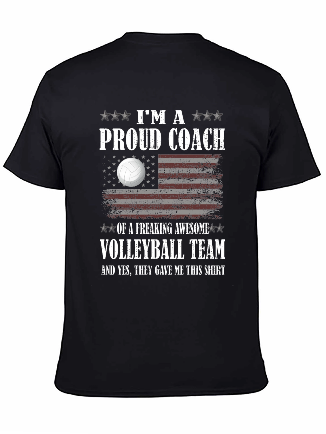 Proud Volleyball Coach T-Shirt Awesome Team Gift