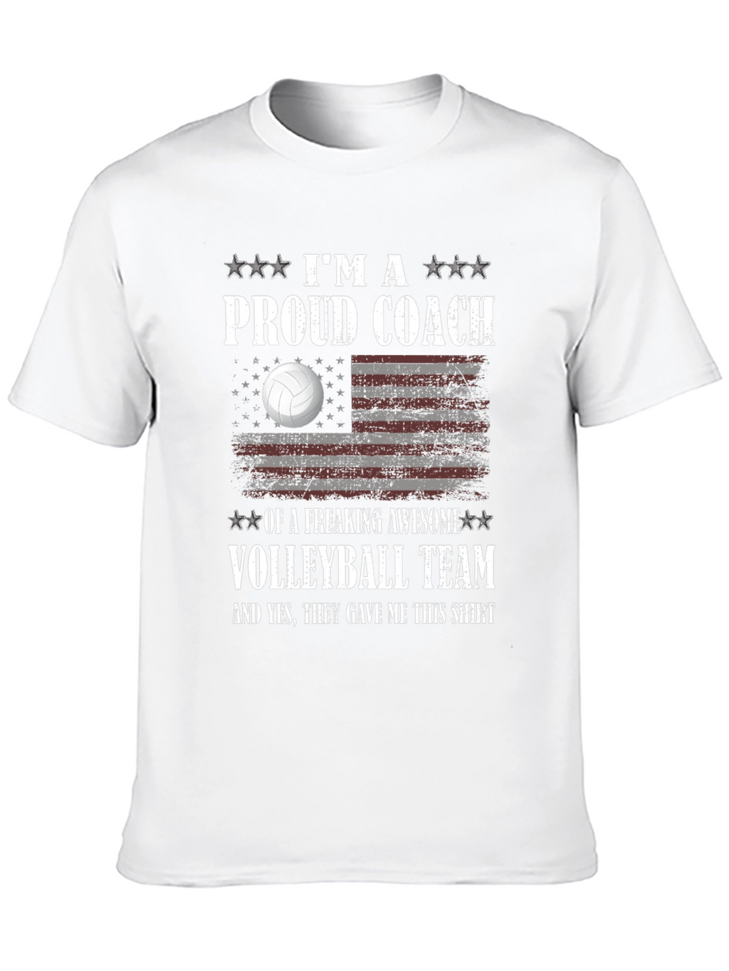 Proud Volleyball Coach T-Shirt Awesome Team Gift