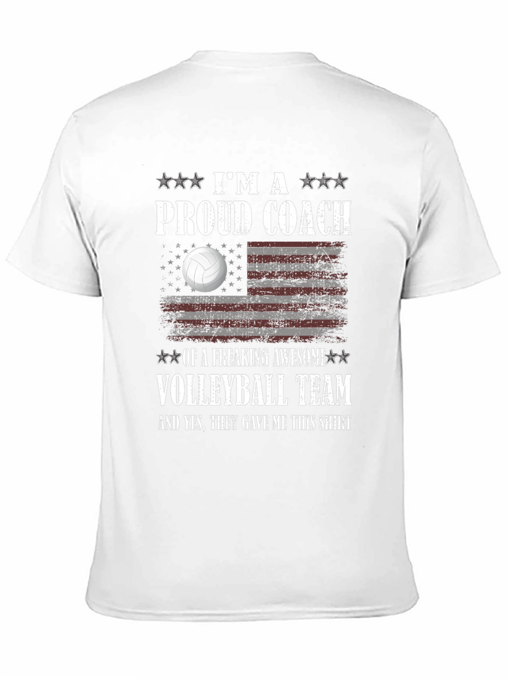 Proud Volleyball Coach T-Shirt Awesome Team Gift