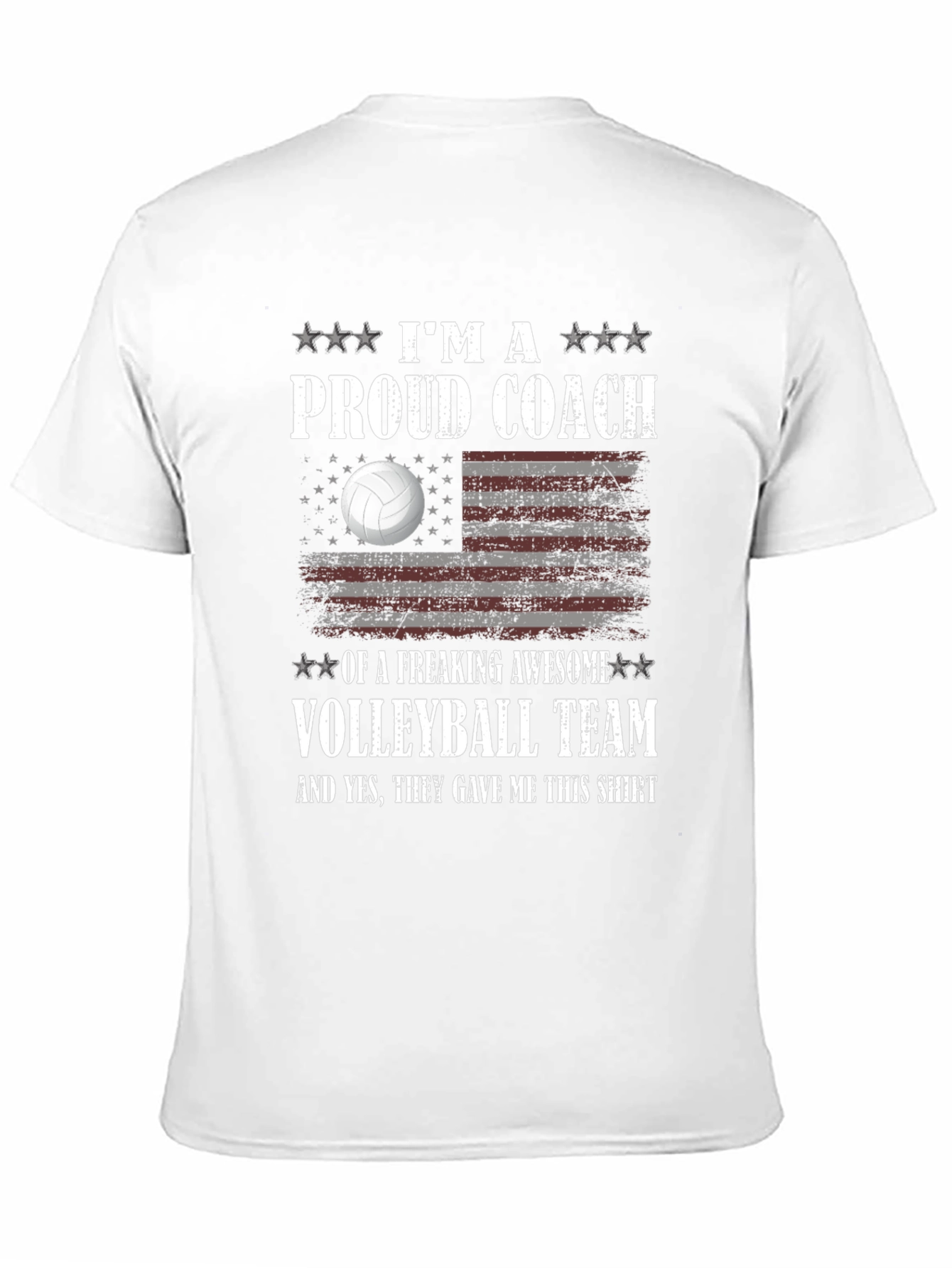 Proud Volleyball Coach T-Shirt Awesome Team Gift