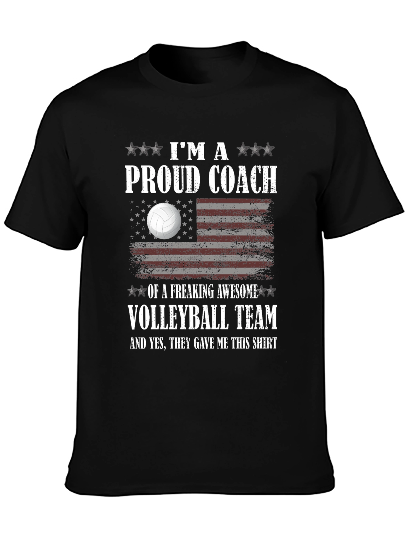 Proud Volleyball Coach T-Shirt Awesome Team Gift