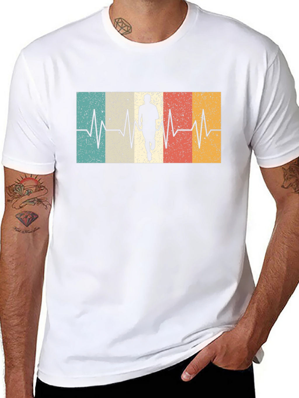 Retro Runner Heartbeat T-Shirt