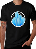 Crystal Formation Graphic Tee - Modern Design