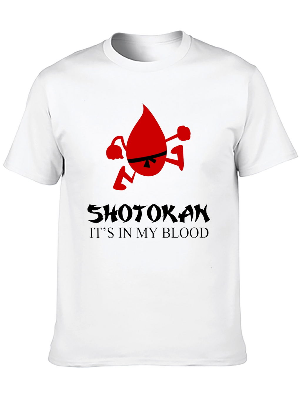Shotokan Karate Blood Drop Graphic Tee - Black
