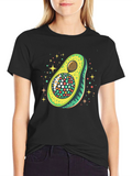 Funky Avocado Graphic Tee - Unique Design