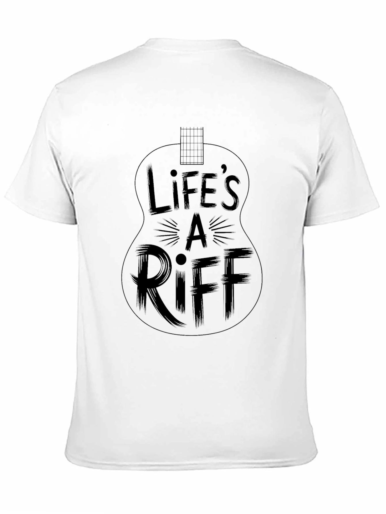 Lifes a Riff Guitar T-Shirt - Black Graphic Tee