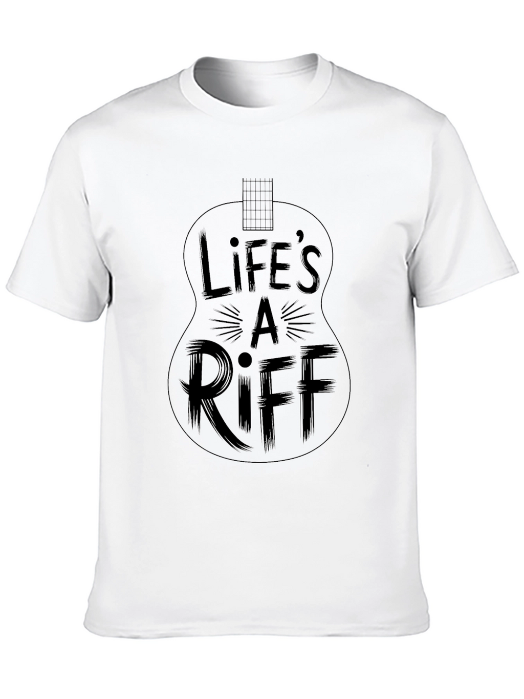 Lifes a Riff Guitar T-Shirt - Black Graphic Tee