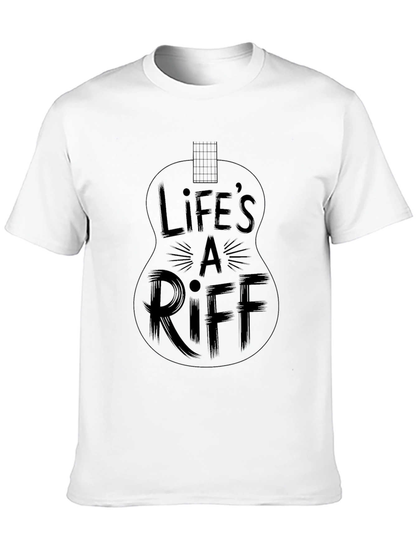 Lifes a Riff Guitar T-Shirt - Black Graphic Tee