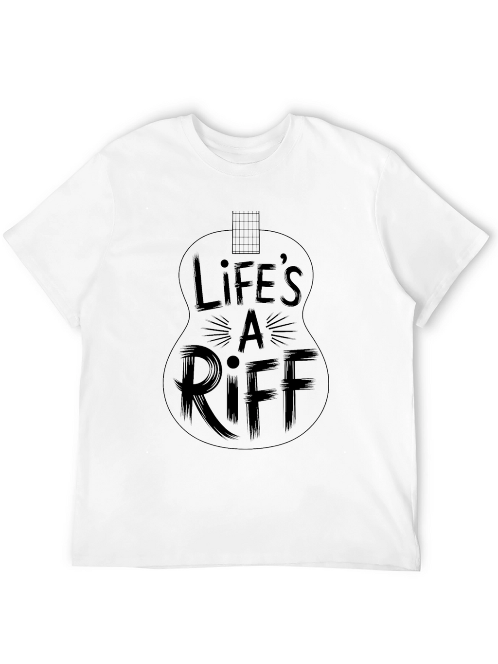 Lifes a Riff Guitar T-Shirt - Black Graphic Tee