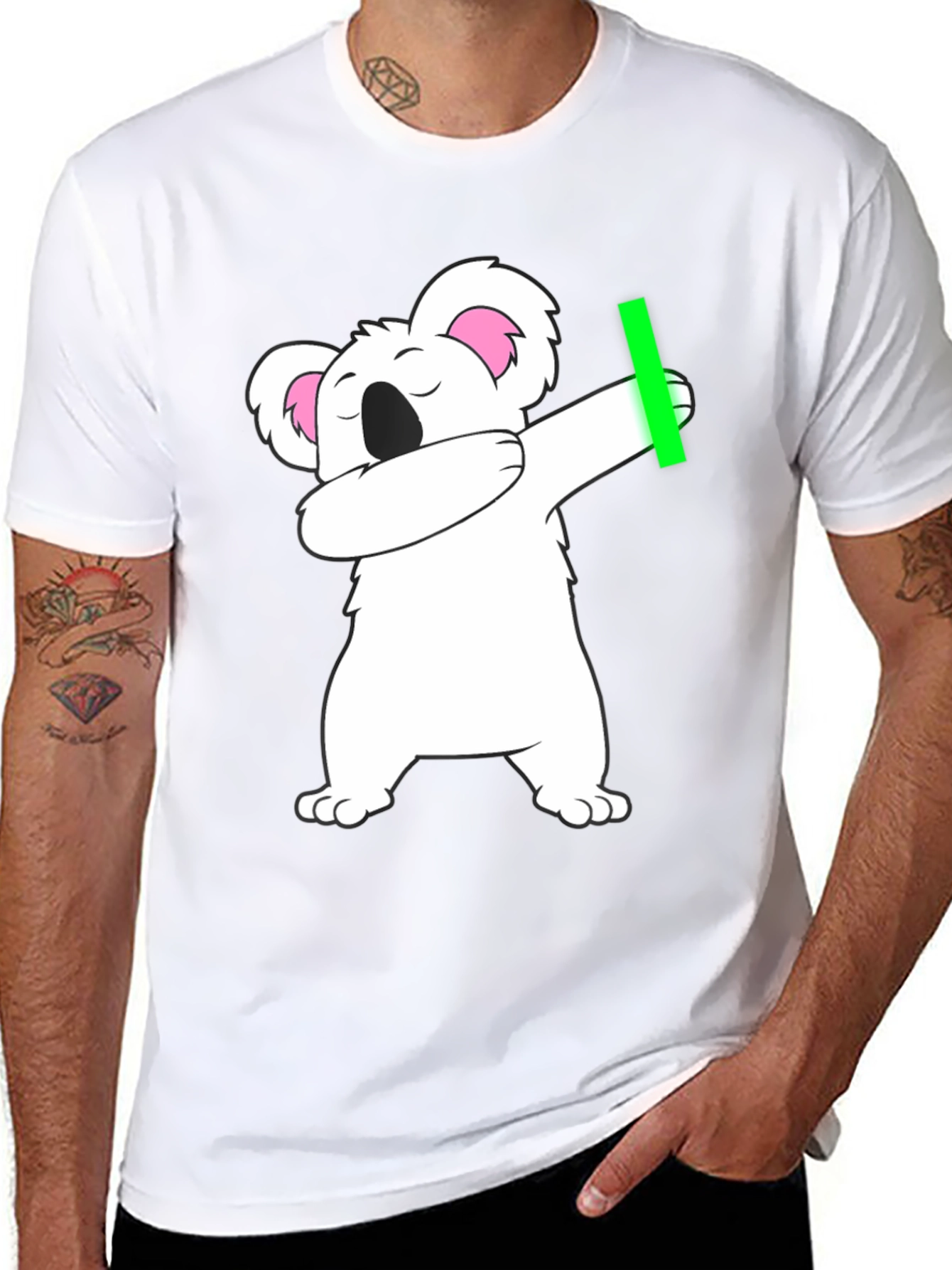 Dabbing Koala Black T-Shirt
