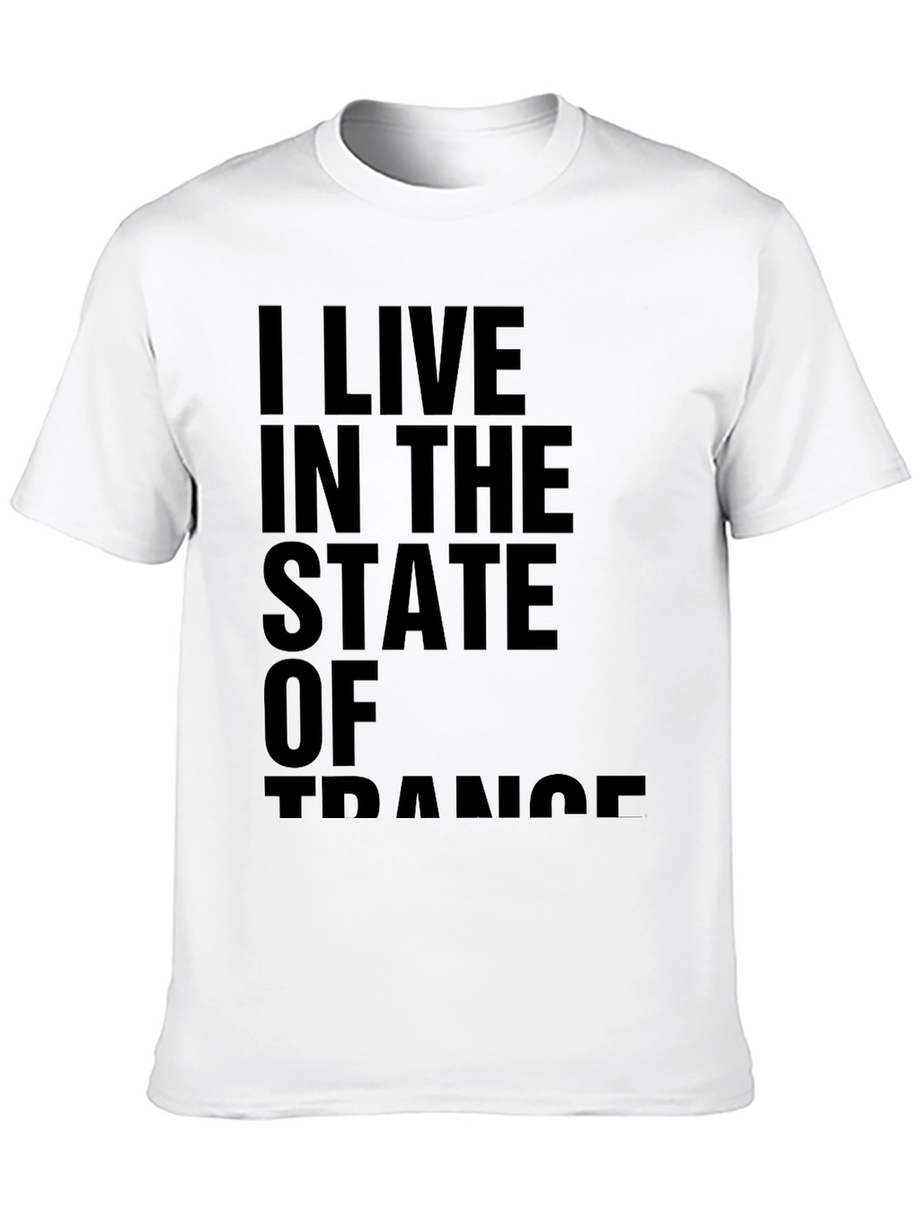 I Live In The State Of Trance Black Tee