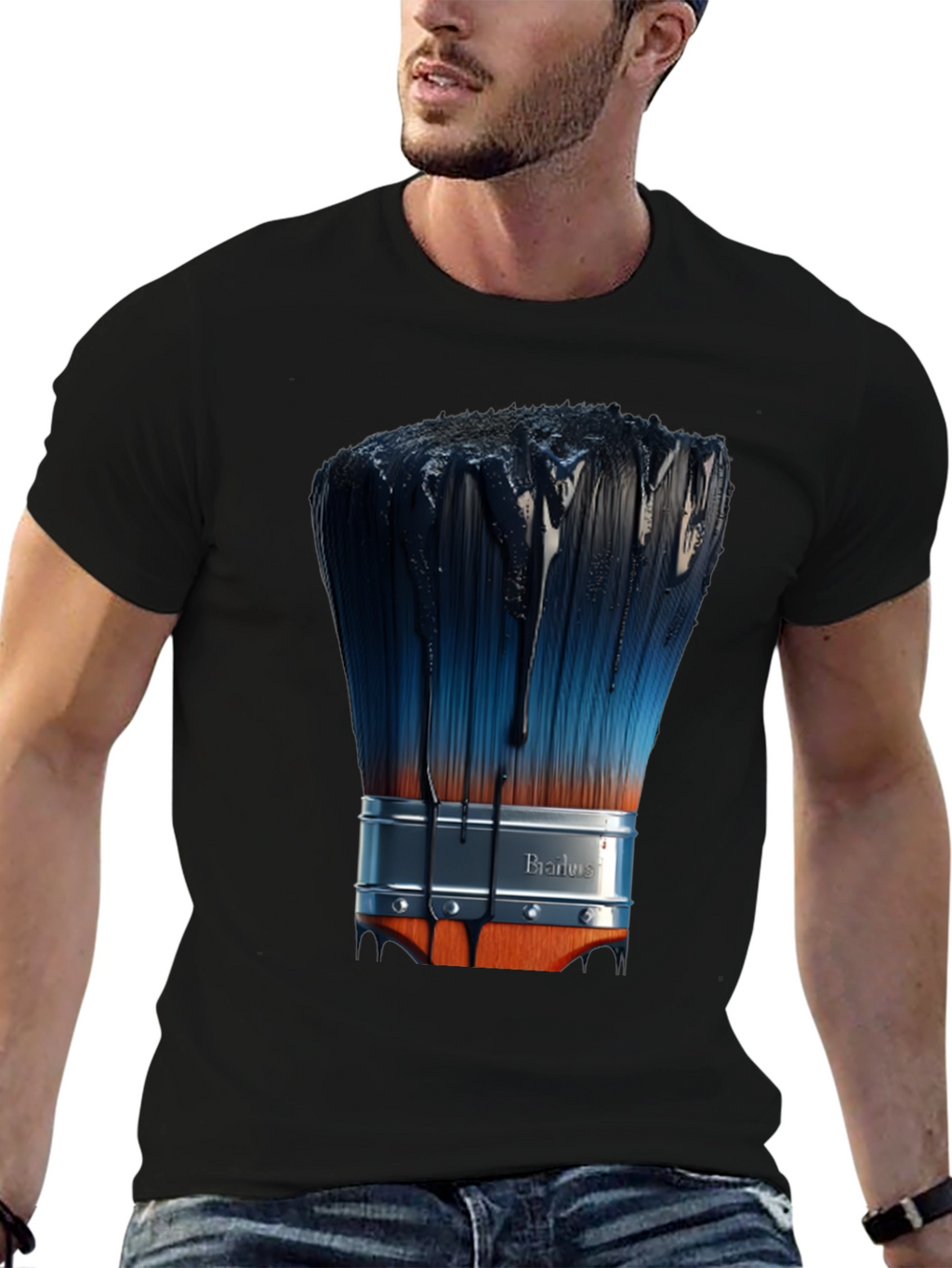 Paint Brush T-Shirt - Artistic Design