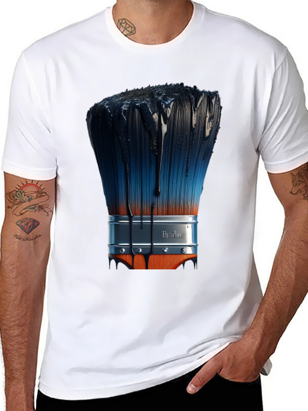 Paint Brush T-Shirt - Artistic Design
