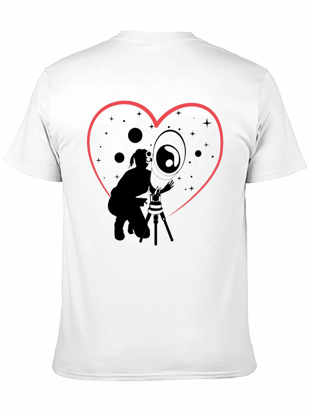 Astronomy Lover T-Shirt - Heart Constellation Design