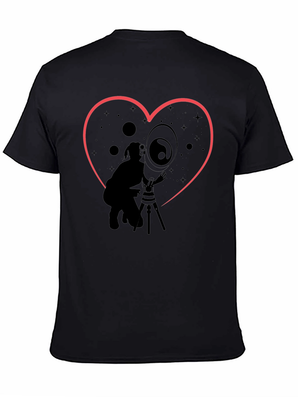 Astronomy Lover T-Shirt - Heart Constellation Design