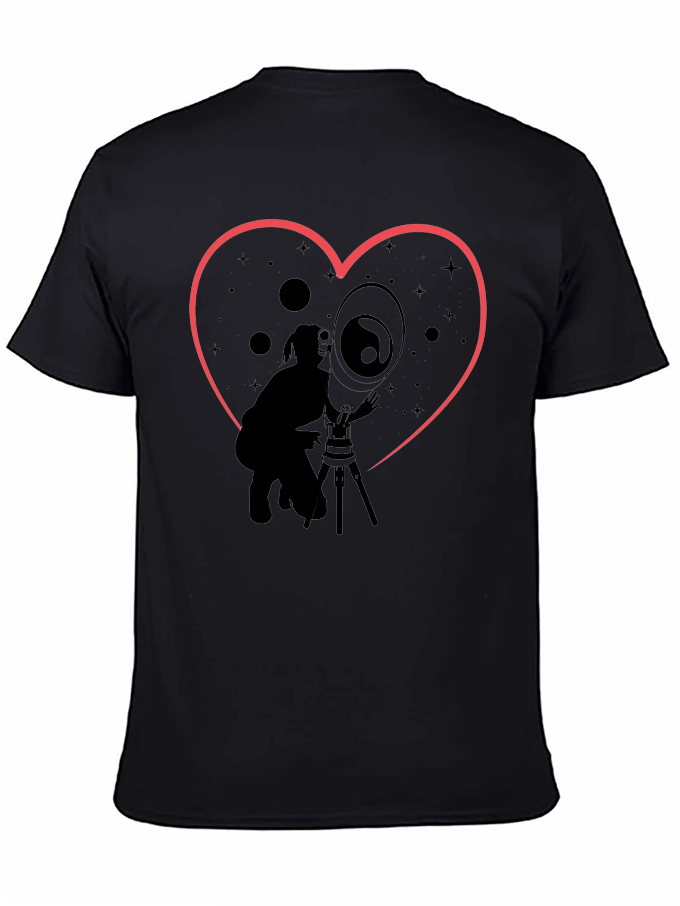 Astronomy Lover T-Shirt - Heart Constellation Design