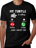 My Turtle is Calling Graphic Tee