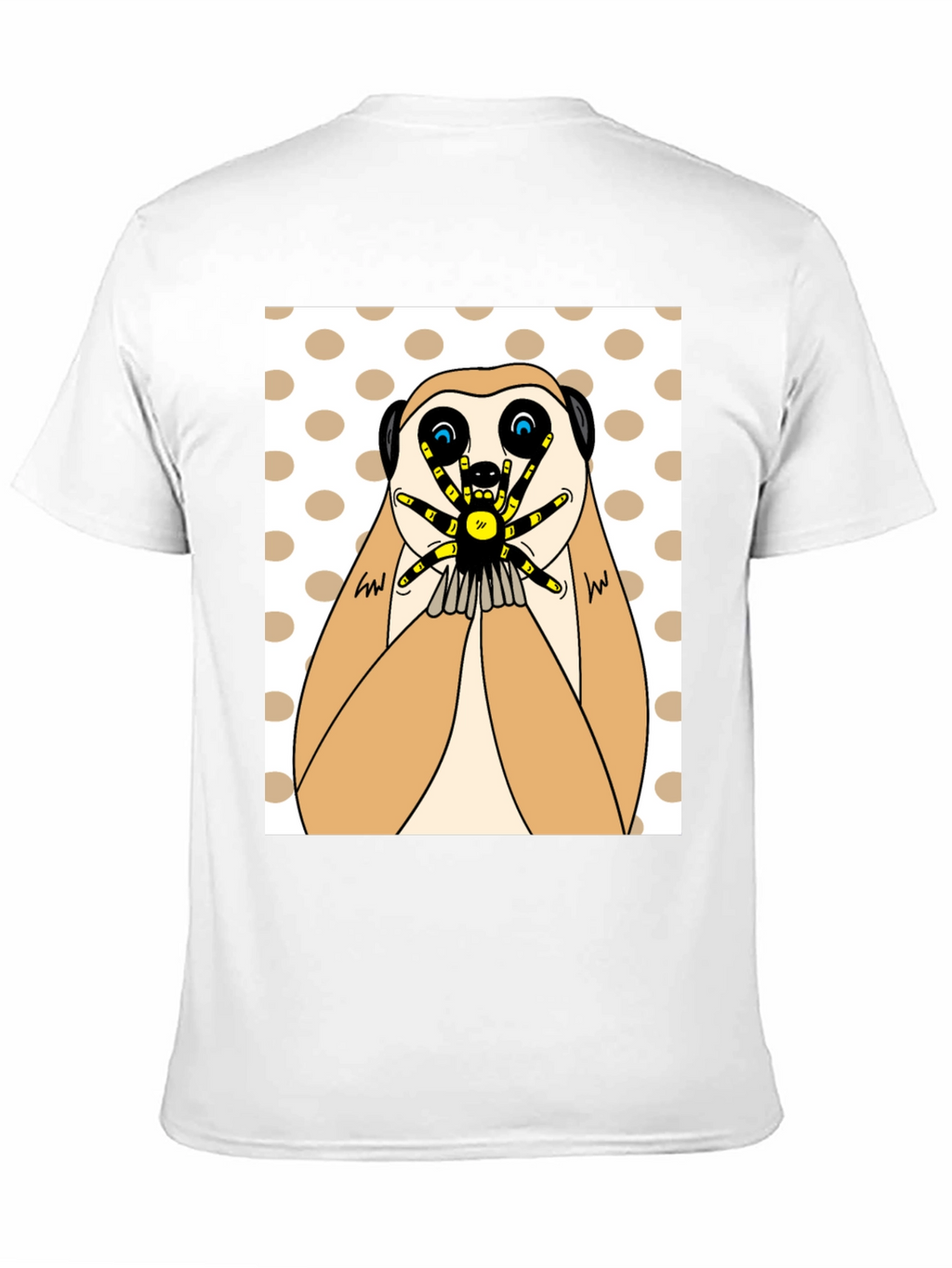 Meerkat & Spider Graphic T-Shirt - Unique Design