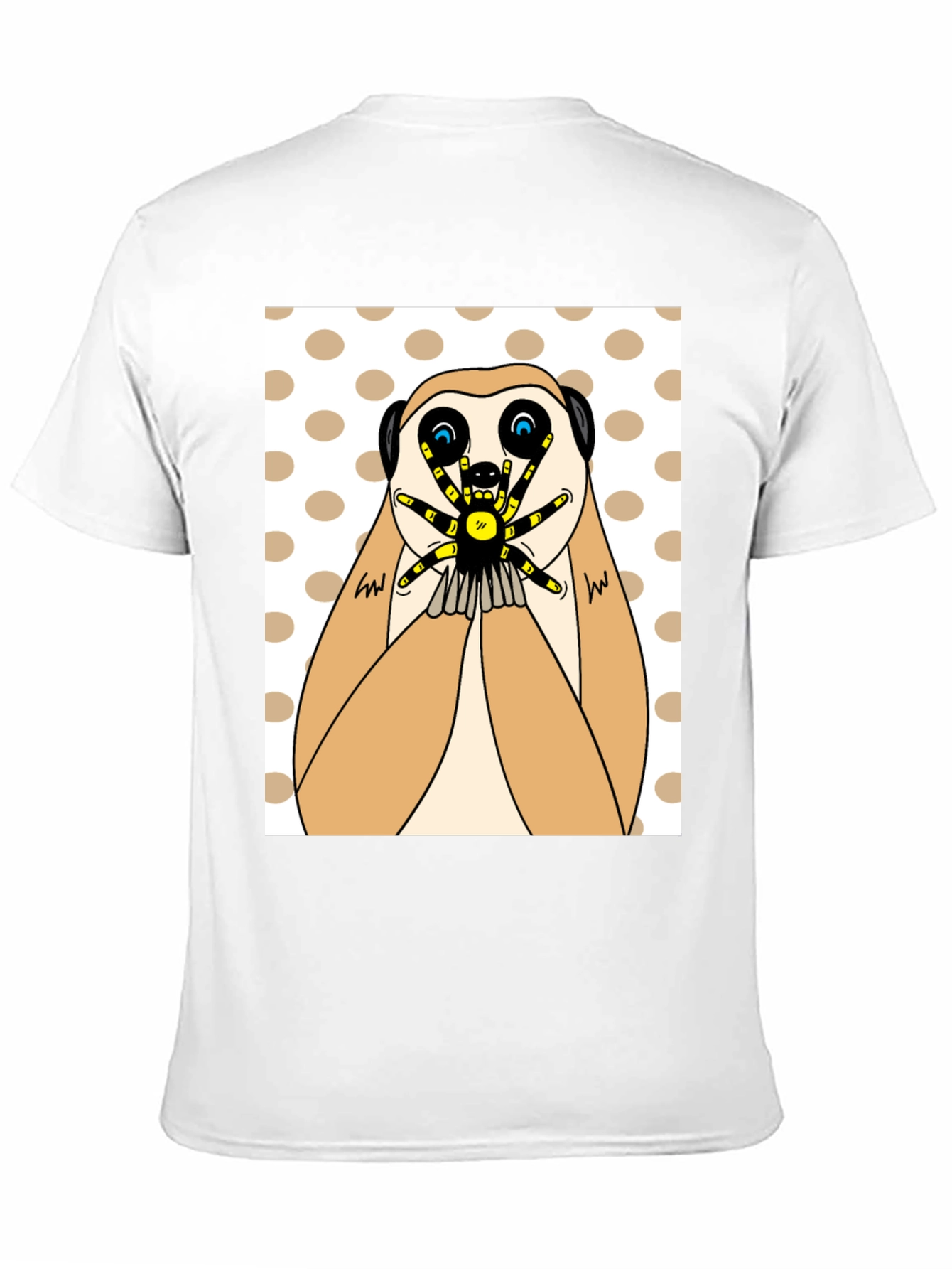 Meerkat & Spider Graphic T-Shirt - Unique Design