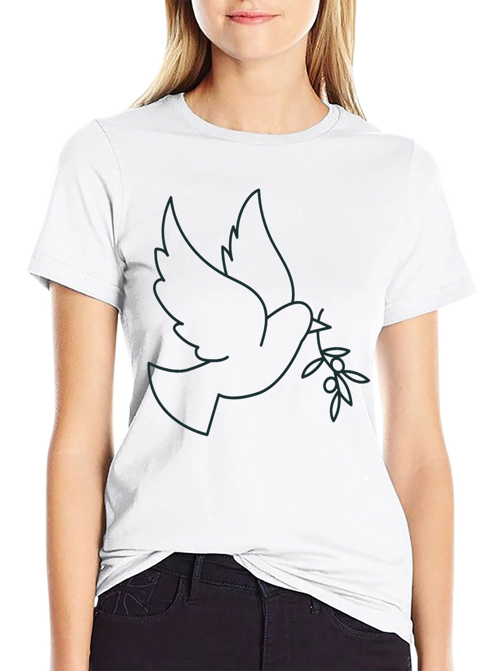 Dove Olive Branch Graphic Tee - Stylish Menswear