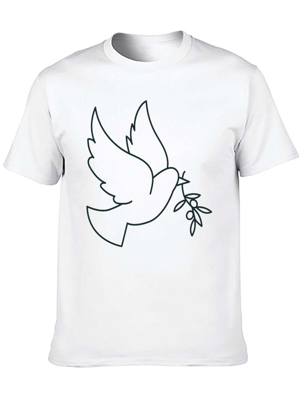 Dove Olive Branch Graphic Tee - Stylish Menswear