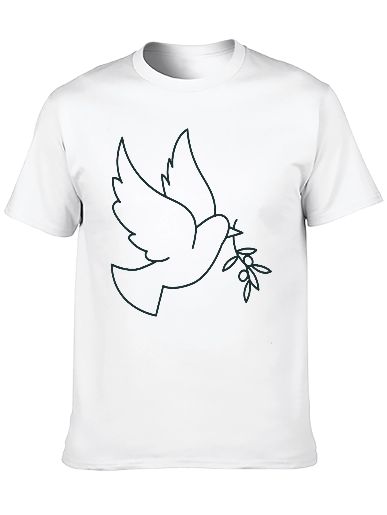 Dove Olive Branch Graphic Tee - Stylish Menswear