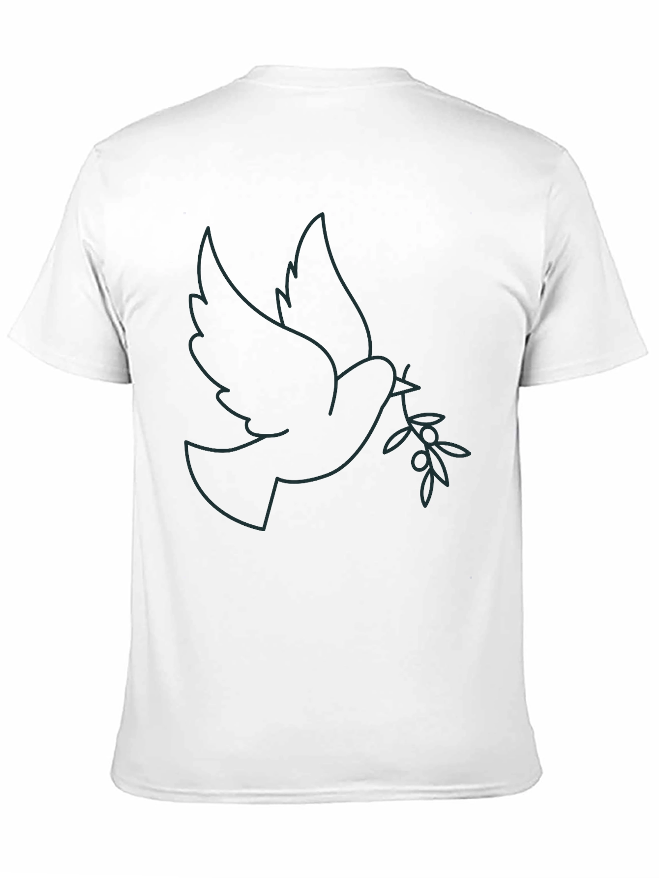 Dove Olive Branch Graphic Tee - Stylish Menswear